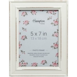 Hampton Frames Paloma Dstrssd Wood Frame White 5x7" Hampton Frames Paloma Dstrssd Wood Frame White 5x7"
