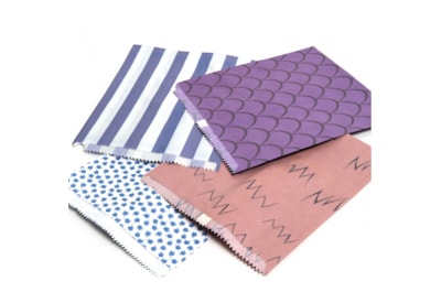 Patterned Paper Bags Blue 500s 10x14" Patterned Paper Bags Blue 500s 10x14"