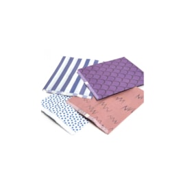 Striped Paper Bags Blue 1000s 7x9" Striped Paper Bags Blue 1000s 7x9"