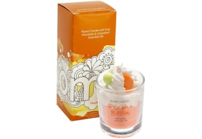 Get Fresh Cosmetics Peach Bellini Piped Candle Get Fresh Cosmetics Peach Bellini Piped Candle