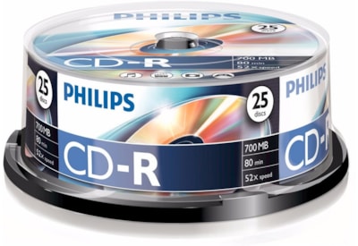 Philips 25 Disc Recordable Cd Cd-r80 Spindle (PHICDR8025CB)