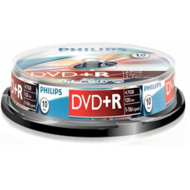 Philips 10 Disc Recordable Dvd+r Spindle (PHIDVD+R10CB)