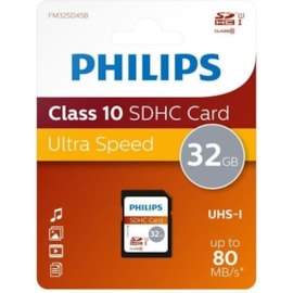 Philips 32gb Sdhc Card Class10 Uhs-i U1 (FM32SD45B/00)