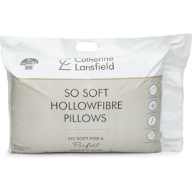 Catherine Lansfield Pillows Hollowfibre Extra Fill Pair Catherine Lansfield Pillows Hollowfibre Extra Fill Pair