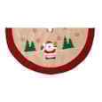 Premier Jute Tree Skirt With Santa 90cm Premier Jute Tree Skirt With Santa 90cm