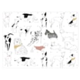 David Mason Design Playful Pets Dog Placemats 4s David Mason Design Playful Pets Dog Placemats 4s