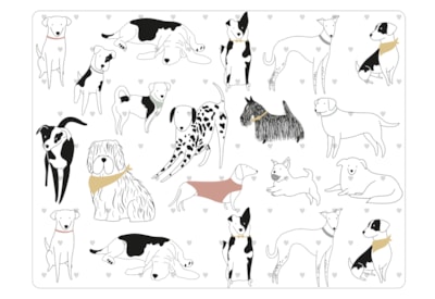 David Mason Design Playful Pets Dog Placemats 4s David Mason Design Playful Pets Dog Placemats 4s
