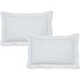 Catherine Lansfield 200tc Cotton Percale Oxford P/case Pair White (BD/52521/R/OP