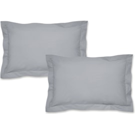 Catherine Lansfield Housewife Pillowcase Pair Grey Catherine Lansfield Housewife Pillowcase Pair Grey