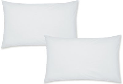 Catherine Lansfield 200tc Cotton Percale Standard P/case Pair White Catherine Lansfield 200tc Cotton Percale Standard P/case Pair White
