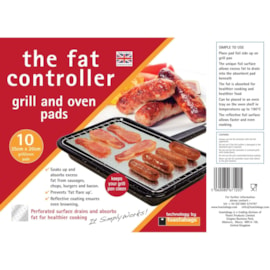 Planit Fat Controller Grill & Oven Pads 10 Pk (FC10PP)