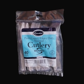 Essentials Cutlery Set Hang Pack 40pk Essentials Cutlery Set Hang Pack 40pk