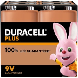 Duracell 100% 9v Batteries 4s Duracell 100% 9v Batteries 4s