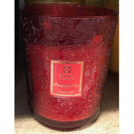 Baltus Footed Glass Candle Pomegranate Noir 16cm (210149)