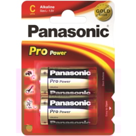 Panasonic Gold Pro Power Size C 2 Pack Panasonic Gold Pro Power Size C 2 Pack