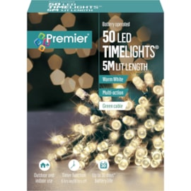 Premier 50 Bo Led Programmable Timer Lights Warm White (LB112382WW)