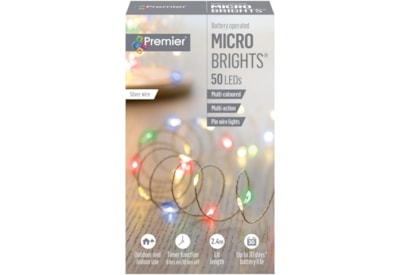 Premier Dec 50 B/o Led Timer Lights Multi