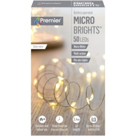 Premier Dec 50 B/o Led Timer Lights Warm White Premier Dec 50 B/o Led Timer Lights Warm White