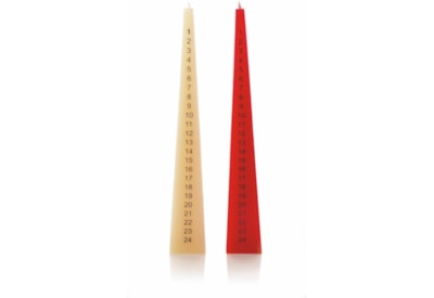 Premier Pyramid Advent Candle Asst 33cm Premier Pyramid Advent Candle Asst 33cm