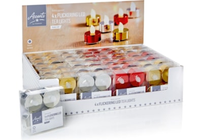 Premier Setx4 Flickering Tealights Premier Setx4 Flickering Tealights