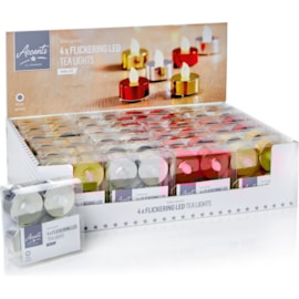 Premier Setx4 Flickering Tealights Premier Setx4 Flickering Tealights