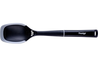 Prestige 2in1 Solid Spoon w Silicone Edge Grey Prestige 2in1 Solid Spoon w Silicone Edge Grey