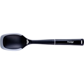 Prestige 2in1 Solid Spoon w Silicone Edge Grey Prestige 2in1 Solid Spoon w Silicone Edge Grey