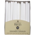 Prices 10" White Tapered Dinner Candle 50s (TDC005028)