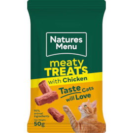 Natures Menu Meaty Treats Chicken 50g Natures Menu Meaty Treats Chicken 50g
