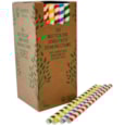 Swantex Jumbo Paper Straws Multi Coloured 225mm 100s (PSMCJUMBO) Swantex Jumbo Paper Straws Multi Coloured 225mm 100s (PSMCJUMBO)