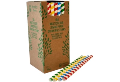 Swantex Jumbo Paper Straws Multi Coloured 225mm 100s (PSMCJUMBO) Swantex Jumbo Paper Straws Multi Coloured 225mm 100s (PSMCJUMBO)