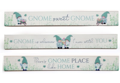 Sifcon Flower Shop Gnome Wooden Plaque 80cm (PS0256)