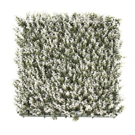 Artificial Living Wall White Buxus 50 X 50Cm