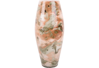 Vase Melange Cone Glass Pink & Green Tones (PT4047MC)