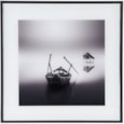 Photo Art Wandering Boat Glass Black & White Small (PT4125)