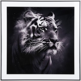 Photo Art Tiger Glass Black & White (PT4129)