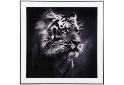 Photo Art Tiger Glass Black & White (PT4129)