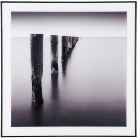 Photo Art Poles In Water Glass Black & White Medium (PT4132)
