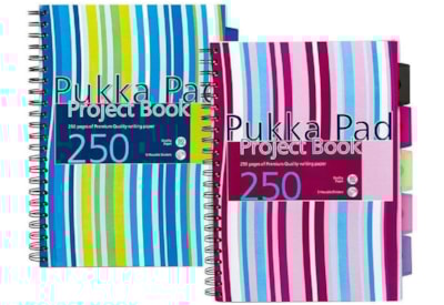 Pukka Pads A4 Stripes Project Book Pukka Pads A4 Stripes Project Book