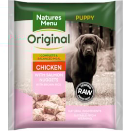 Natures Menu Dog nuggets - Puppy Chicken & Salmon (frozen) 1kg Natures Menu Dog nuggets - Puppy Chicken & Salmon (frozen) 1kg