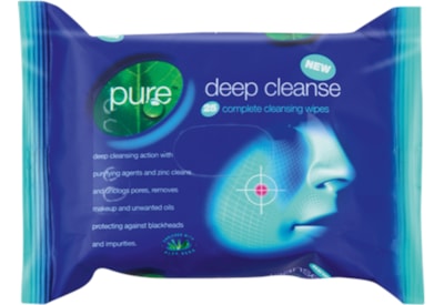 Pure Deep Cleanse Wipes 25s