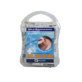 Fabric Plasters Plastic Box Assorted 5 Sizes Fabric Plasters Plastic Box Assorted 5 Sizes