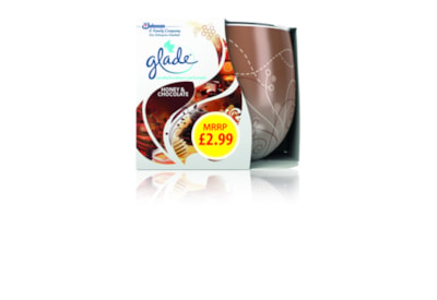 Glade Candle Honey & Choc Pmp 2.99 120g (R001569)