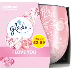 Glade Candle With Love Pmp 2.99 120g Glade Candle With Love Pmp 2.99 120g