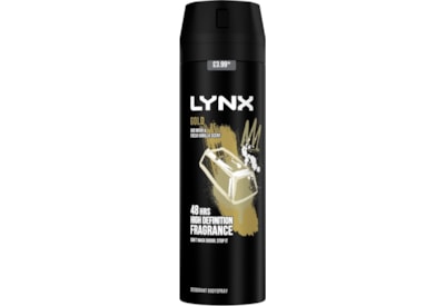 Lynx Bodyspray Gold £3.99* 200ml Lynx Bodyspray Gold £3.99* 200ml