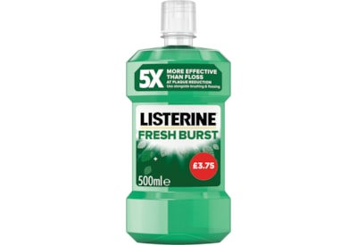 Listerine Freshburst Pmp *£3.75 500ml Listerine Freshburst Pmp *£3.75 500ml