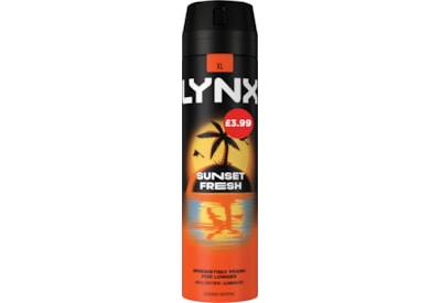 Lynx Bodyspray Sunset Fresh £3.99* 200ml Lynx Bodyspray Sunset Fresh £3.99* 200ml