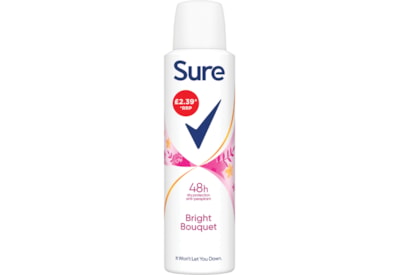 Sure Women Anti-Perspirant Deodorant Aerosol Bright Bouquet 150Ml Pmp £2.39 Sure Women Anti-Perspirant Deodorant Aerosol Bright Bouquet 150Ml Pmp £2.39