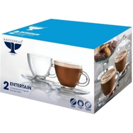 Ravenhead Cappuccino Cups & Saucers 2s Ravenhead Cappuccino Cups & Saucers 2s