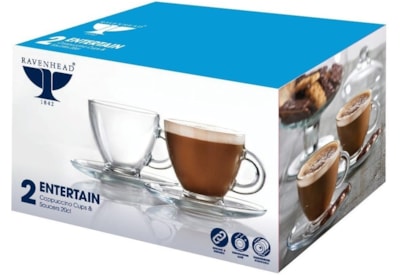 Ravenhead Cappuccino Cups & Saucers 2s Ravenhead Cappuccino Cups & Saucers 2s